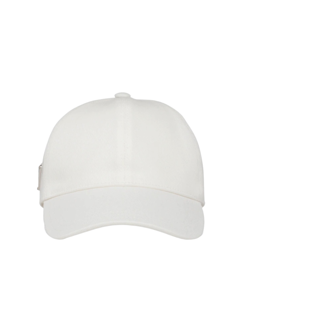 2HC274-2DXI-F0009 Prada Drill Baseball Cap White - 대표 이미지 #1
