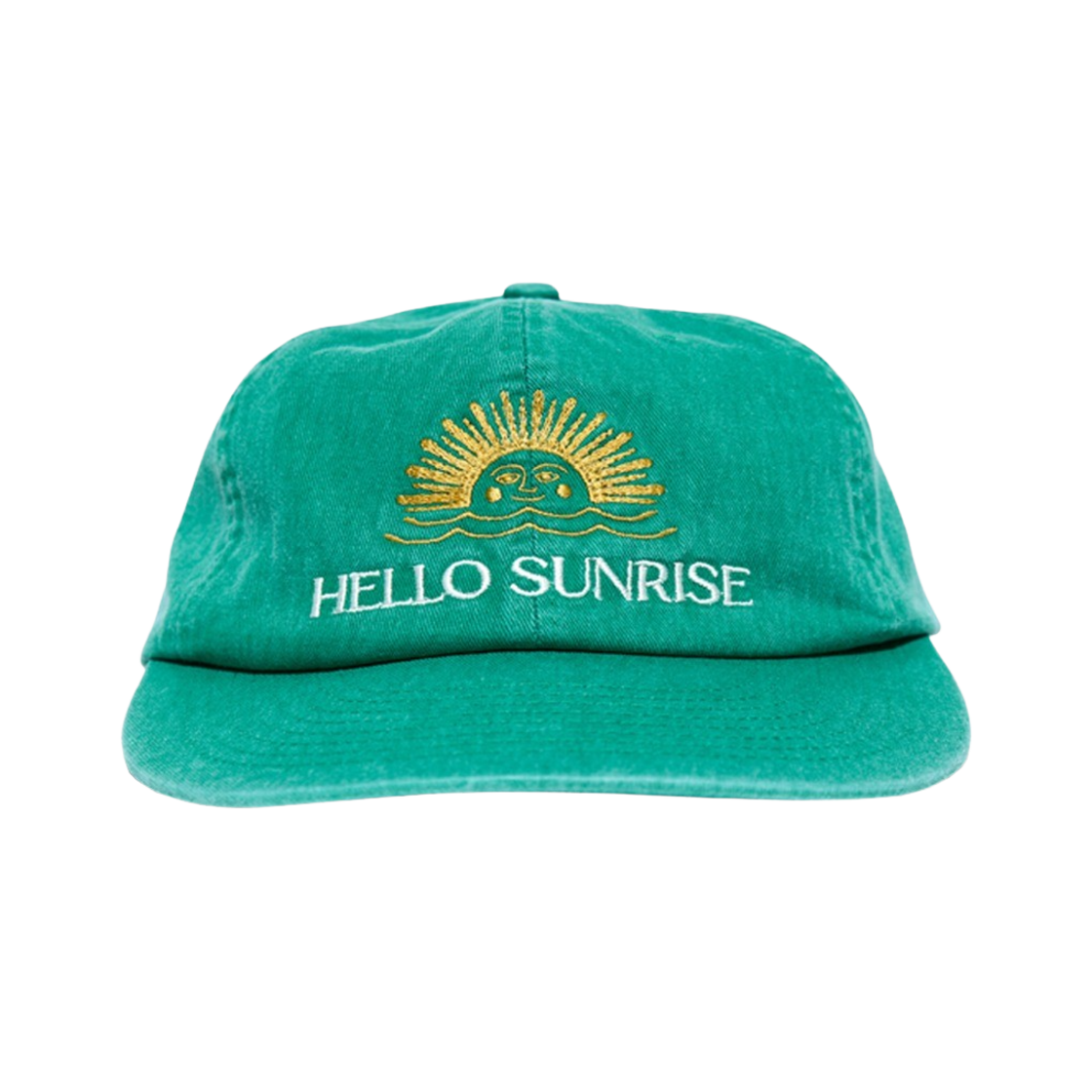 헬로선라이즈 워시드 투톤로고 6패널 캡 그린(Hello Sunrise Washed Two Tone Logo 6Panel Cap Green) - 1