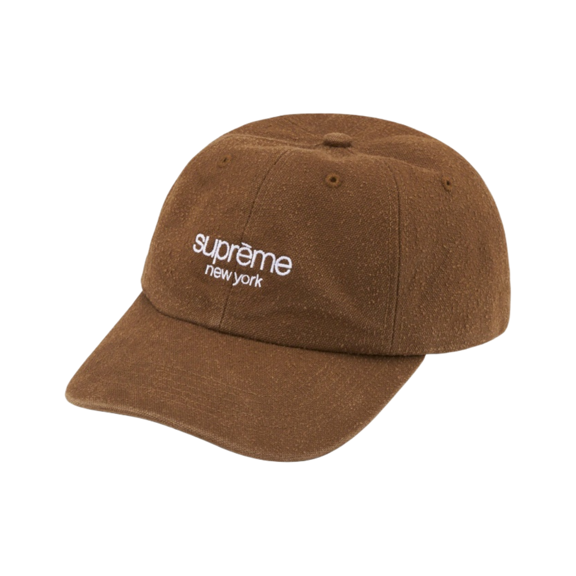 Supreme Cordura Denim S Logo 6-Panel Cap Brown (SS25) – STEALPLUG