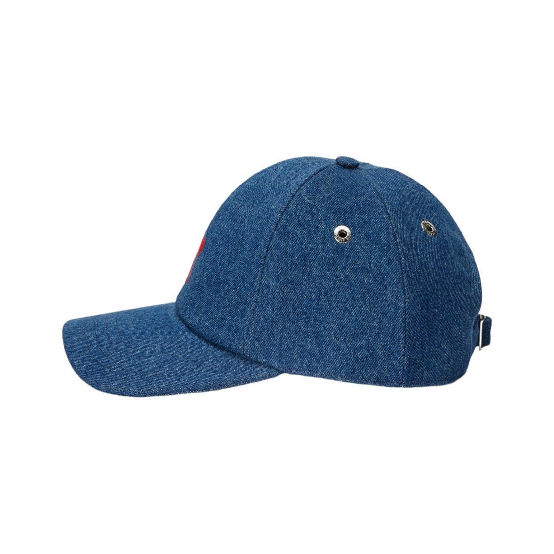 아미 스몰 하트 로고 자수 캡 라이트 블루 네이비(AMI de Coeur Embroidery Cap Light Blue Navy) - 2