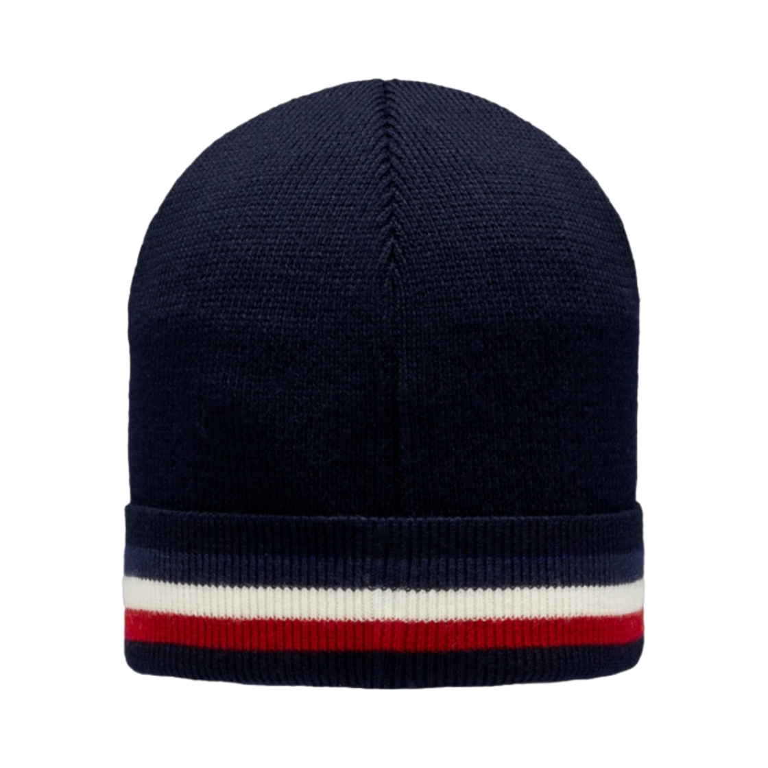 몽클레르 트라이컬러 울 비니 네이비 블루 - 22FW(Moncler Tricolour Wool Beanie Navy Blue - 22FW) - 2