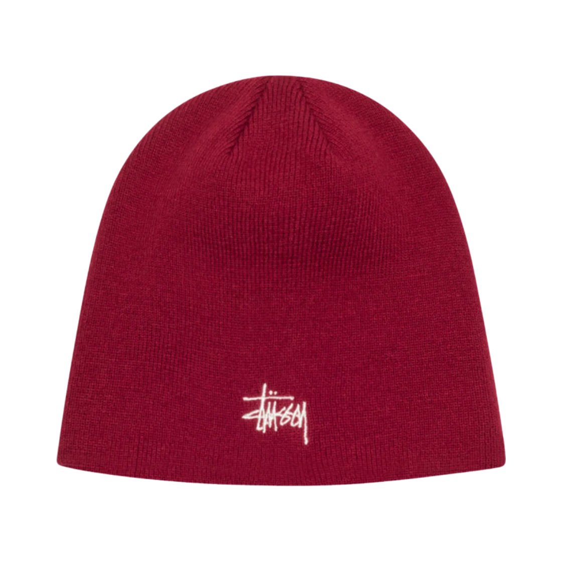 1321085 Stussy Basic Skullcap Beanie Wine