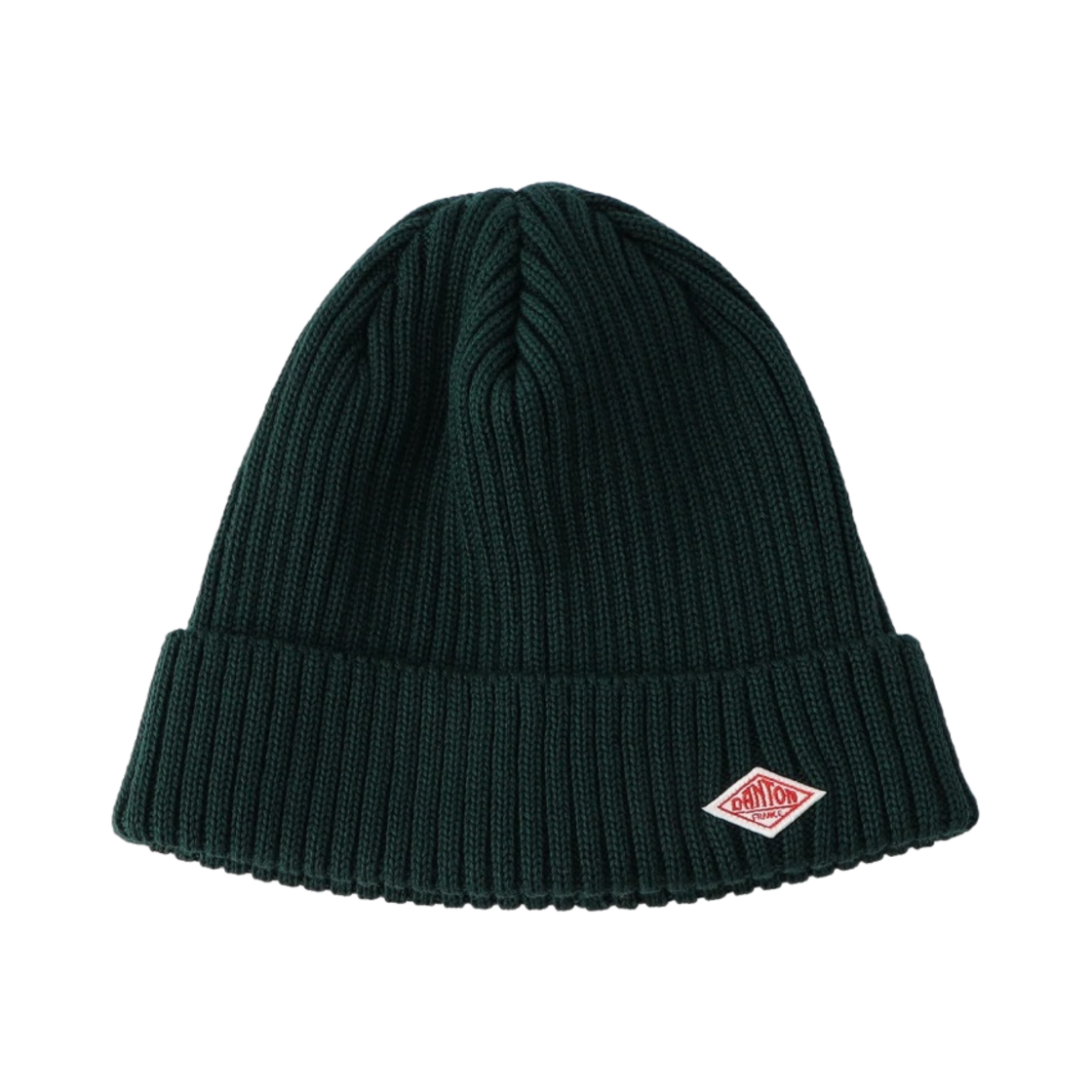 DT-H0234 Danton Wool Rib Knit Beanie Dark Green