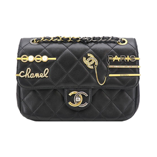 ITOPJPPJ3FA9 [B등급] Chanel Vintage Classic Seasonal Bag Small AS2979