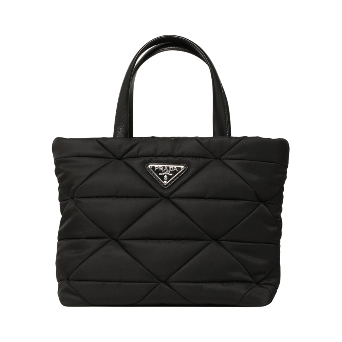 프라다 리나일론 패딩 토트백 블랙