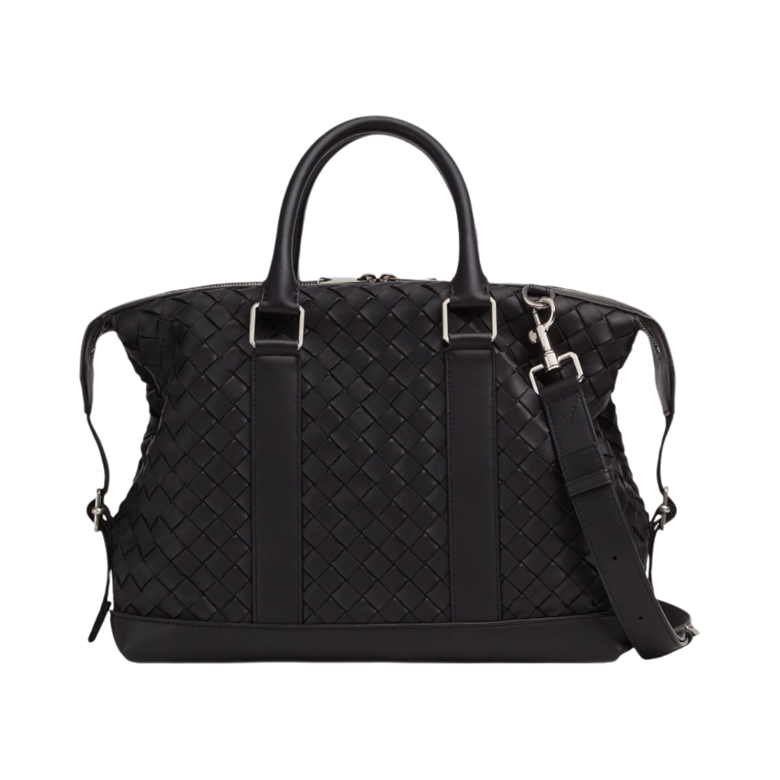 보테가 베네타 인트레치아토 폴드 브리프케이스 블랙(Bottega Veneta Intrecciato Folded Briefcase Black) - 1
