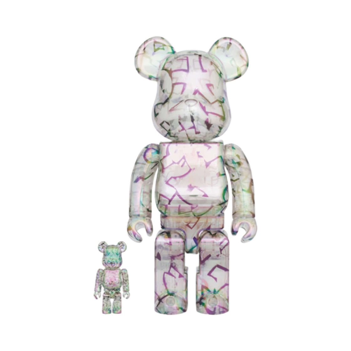 베어브릭 x 지미추 x 에릭 헤이즈 큐레이티드 바이 포기 100% & 400% 세트