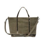 Vanessa Bruno Linen XS Cabas Tote Khaki