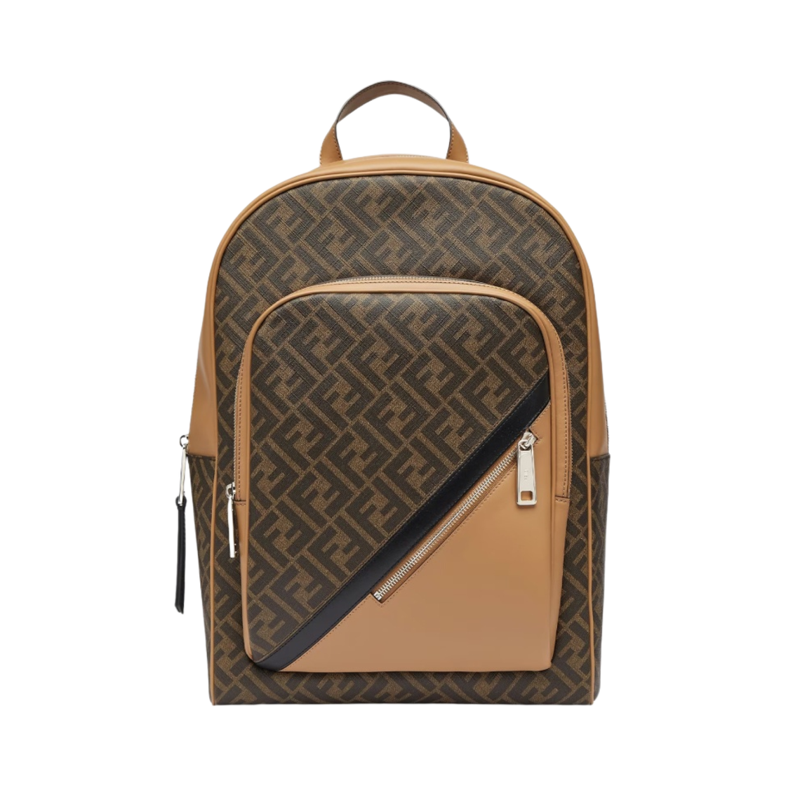 펜디 다이애그널 FF 패브릭 백팩 브라운(Fendi Diagonal FF Fabric Backpack Brown) - 1