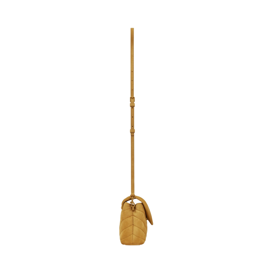 생로랑 마틀라세 Y 스웨이드 루루 토이 스트랩백 샤르트뢰즈 옐로우(Saint Laurent Loulou Toy Strap Bag in Mmtelasse Y Suede Chartreuse Yellow) - 2