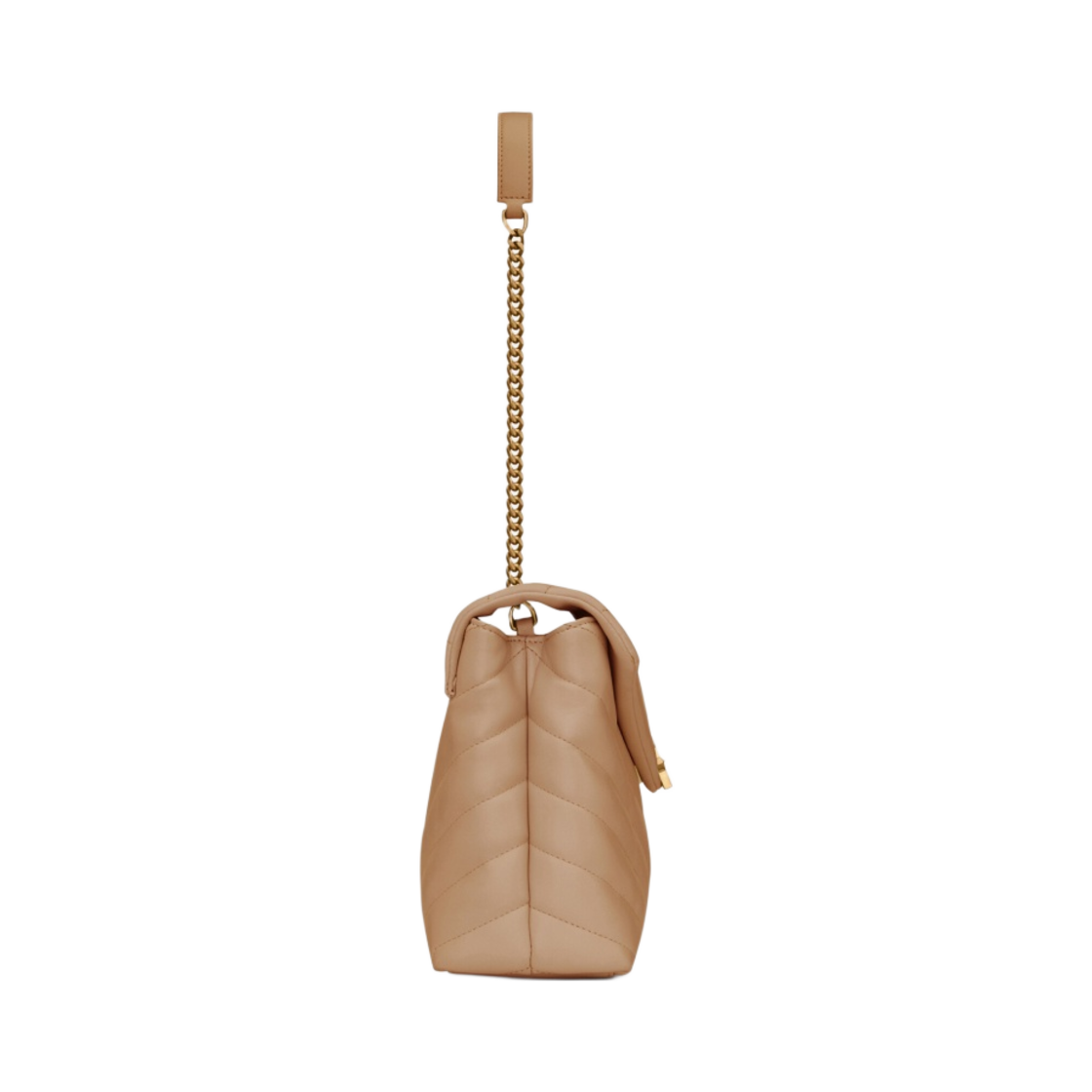 생로랑 마틀라세 Y 레더 브론즈 모노그램 루루 스몰백 다크 베이지(Saint Laurent Bronze Monogram Loulou Small Bag in Matelasse Y Leather Dark Beige) - 3