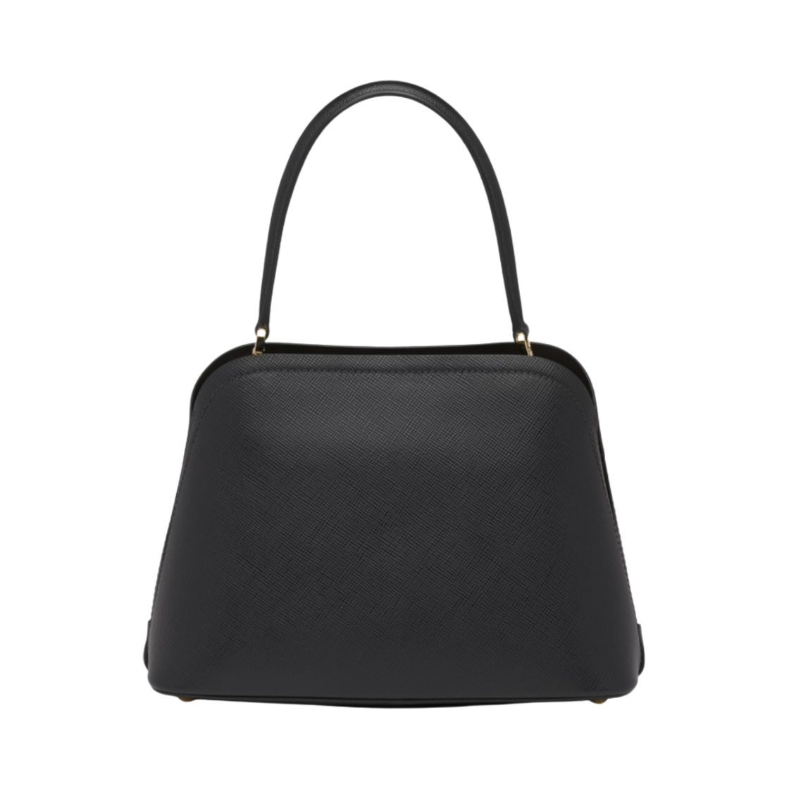 프라다 미디움 사피아노 레더 프라다 마티니 백 블랙(Prada Medium Saffiano Leather Prada Matinee Bag Black) - 2