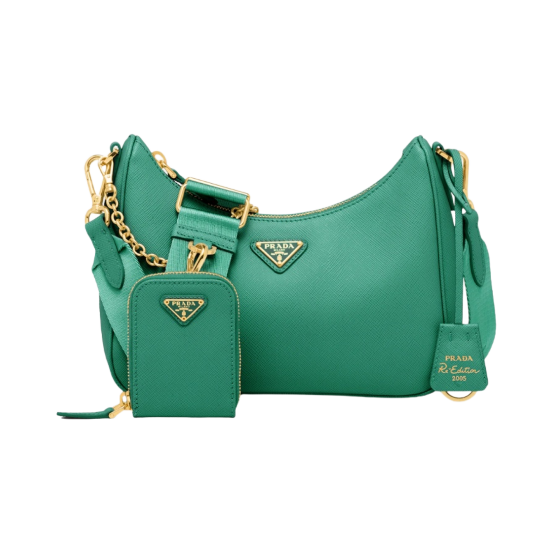 프라다 리에디션 2005 사피아노 레더 백 망고(Prada Re-Edition 2005 Saffiano Leather Bag Mango) - 1