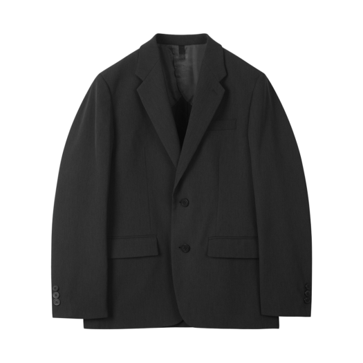 CWJAM25404GYD Customellow Slim Fit Setup Jacket Dark Gray