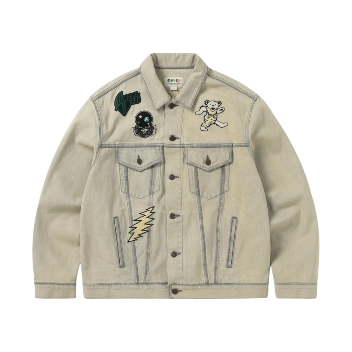 디스이즈네버댓 x 그레이트풀 데드 라이트닝 트러커 자켓 틴트