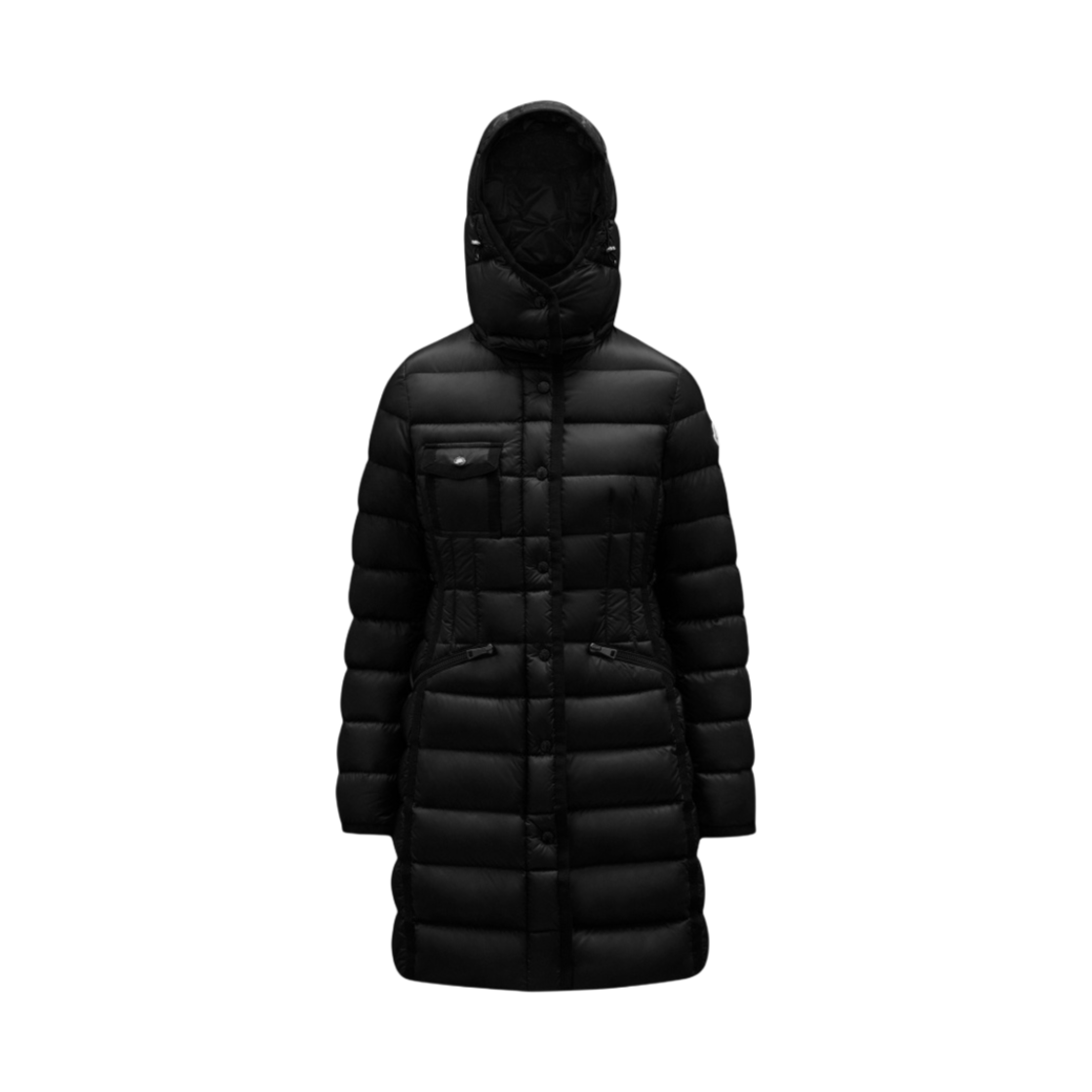 (W) 몽클레르 헤르민 롱 다운 자켓 블랙 - 21FW((W) Moncler Hermine Long Down Jacket Black - 21FW) - 1