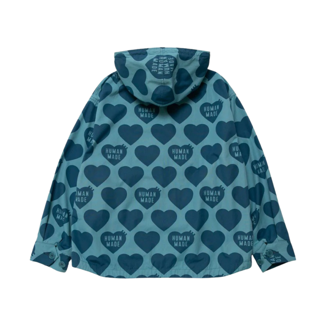 휴먼 메이드 하트 집업 파카 블루(Human Made Heart Zip-Up Parka Blue) - 2
