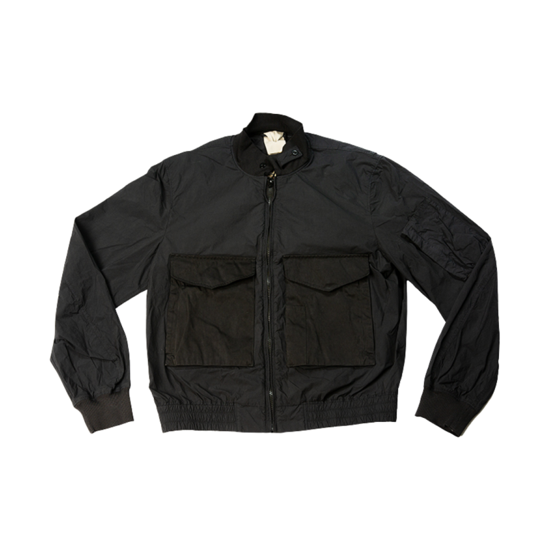 텐씨 가먼트 다이드 나일론 택텔 미드 레이어 자켓 블랙(Ten C Garment Dyed Nylon Tactel Mid Layer Jacket Black)