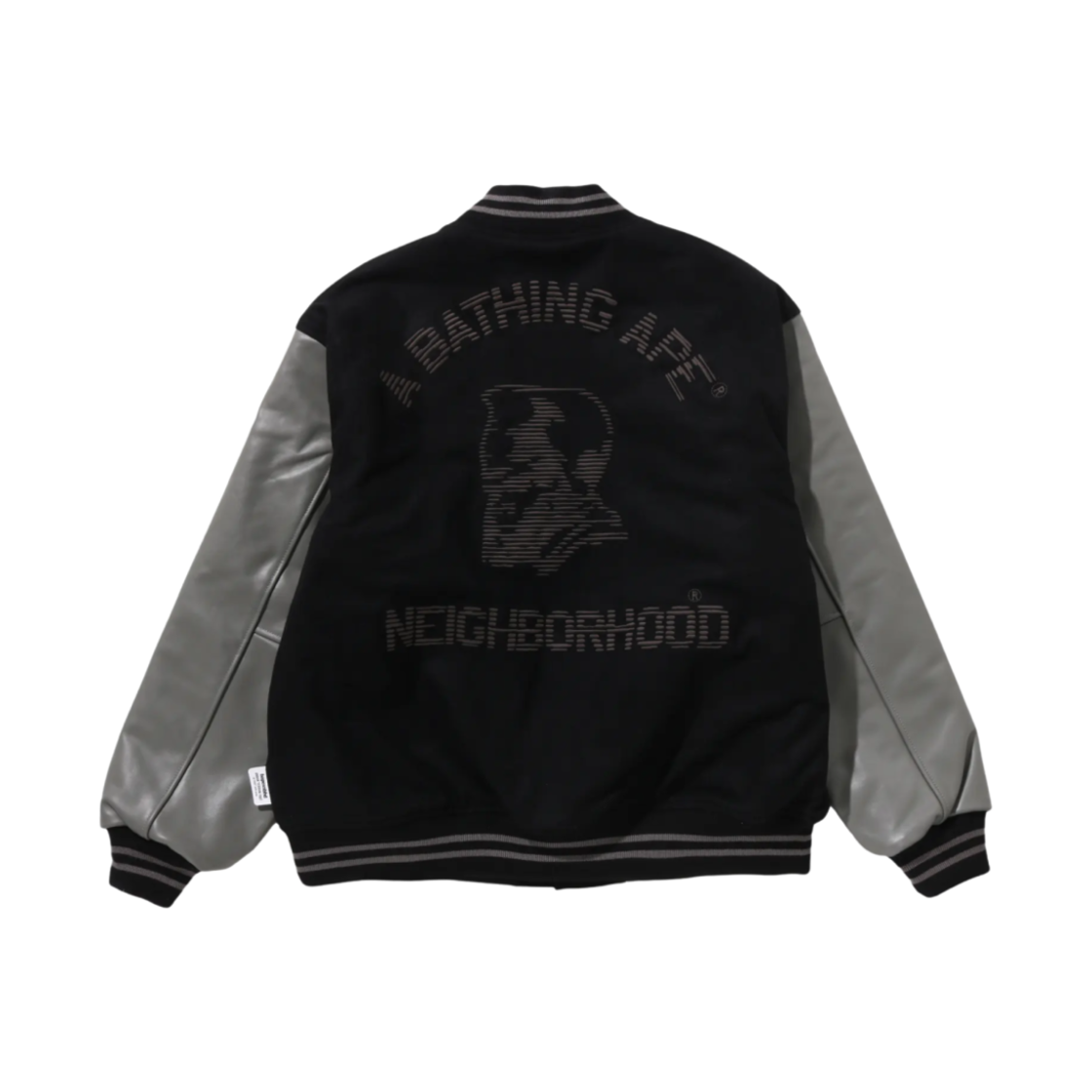 베이프 x 네이버후드 바시티 자켓 NH 버전 블랙(BAPE x Neighborhood Varsity Jacket NH Ver. Black) - 2