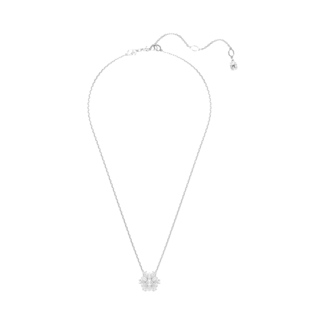 5691484 (W) Swarovski Idyllia Pendant Mixed Cut Snowflake White Rhodium Plated