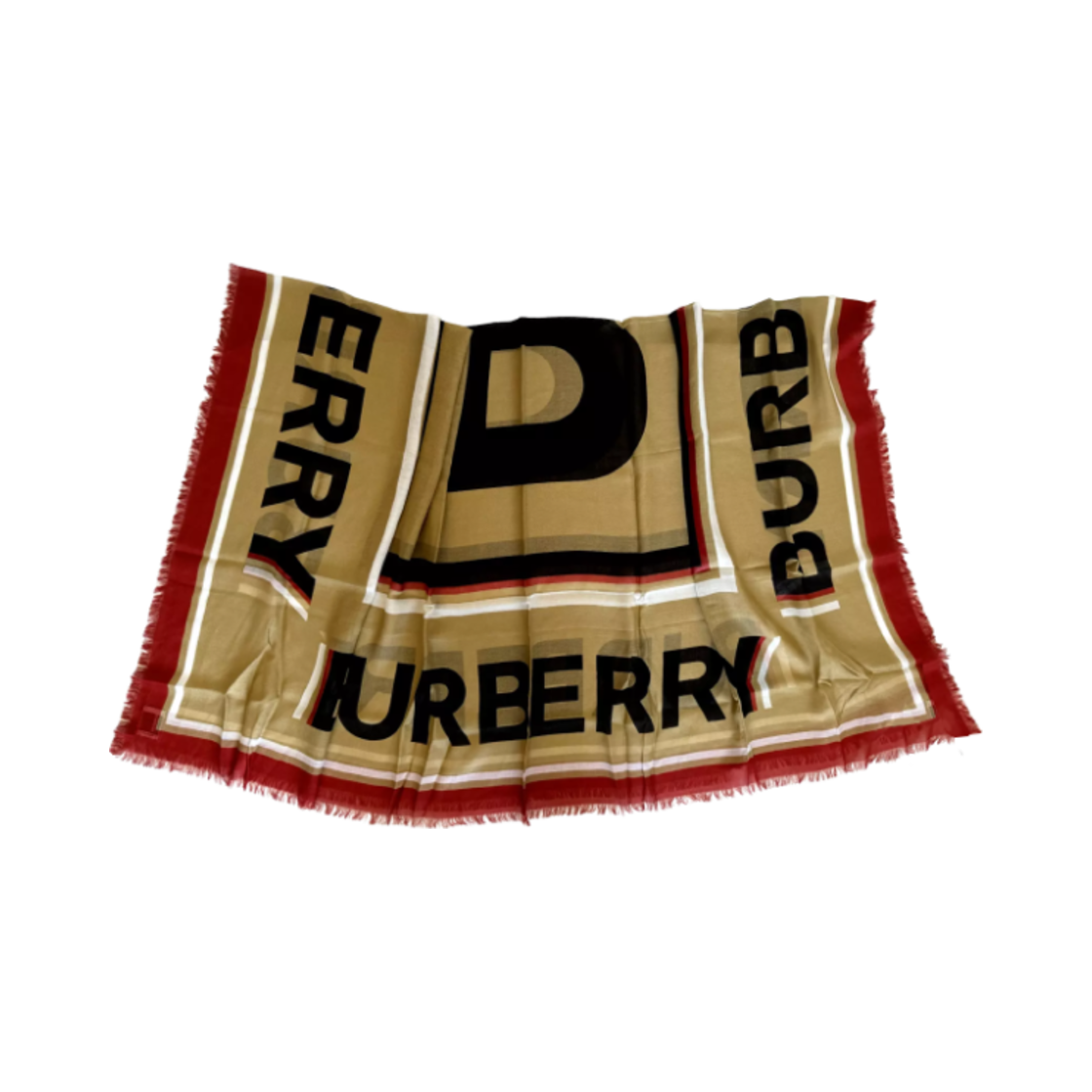 버버리 B 박스 텍스트 모달 스카프 아카이브 베이지(Burberry B Box Text Modal Scarf Archive Beige)
