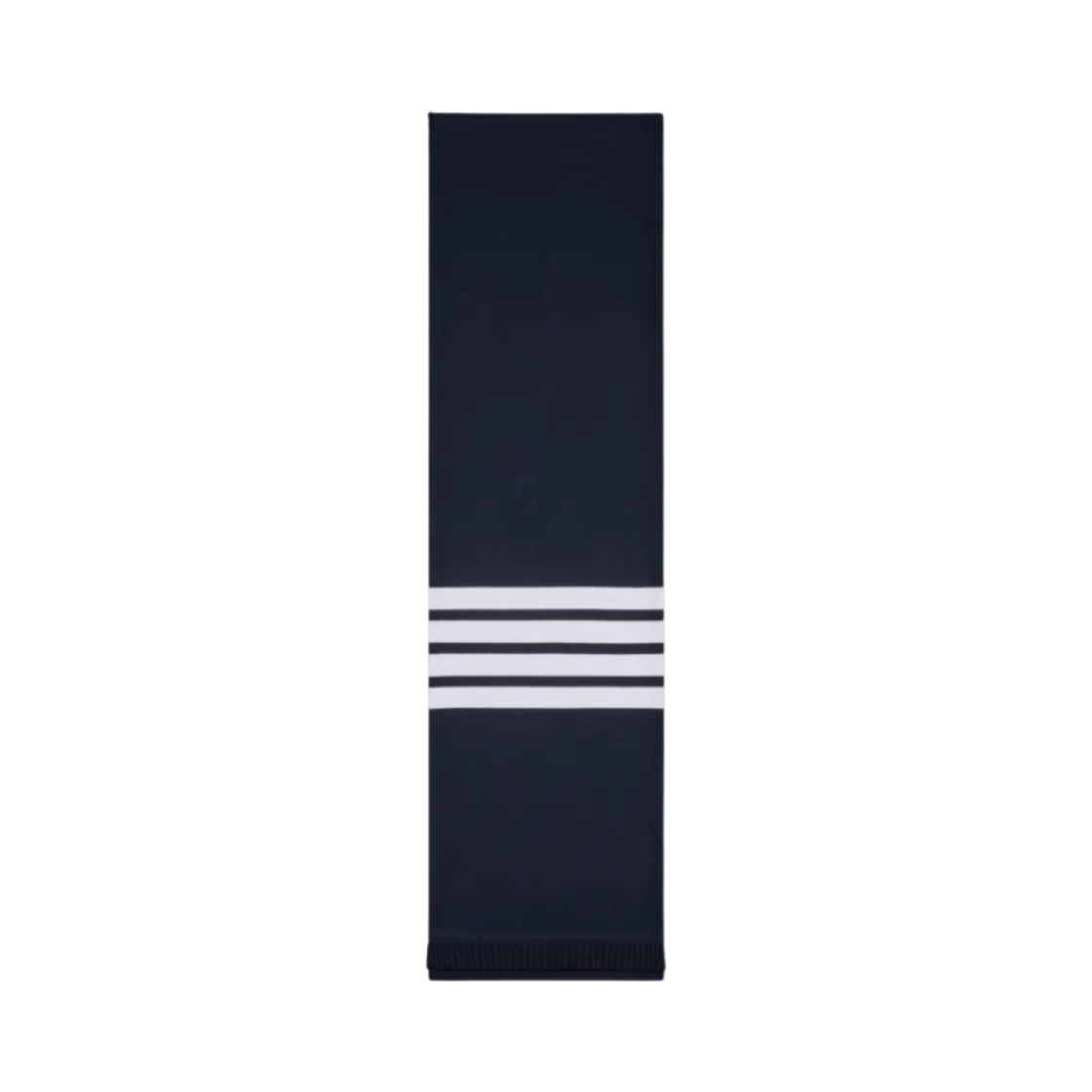 UJH002A-03037-415 Thom Browne Classic 4-Bar Loopback Scarf Blue