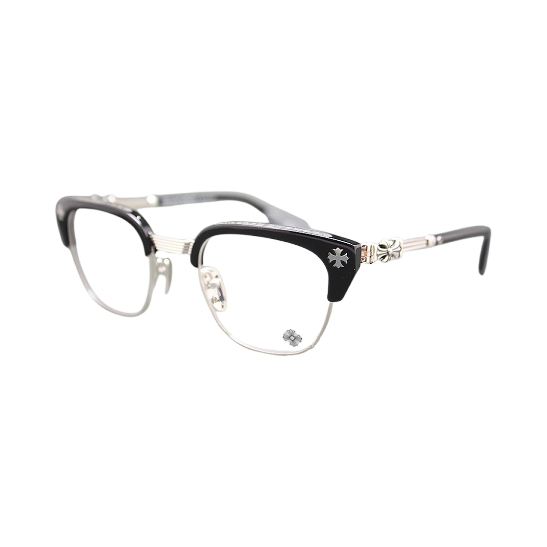 BONENNOISSEUR1-BK-BS Chrome Hearts Bonennoisseur I Black Brushed Silver