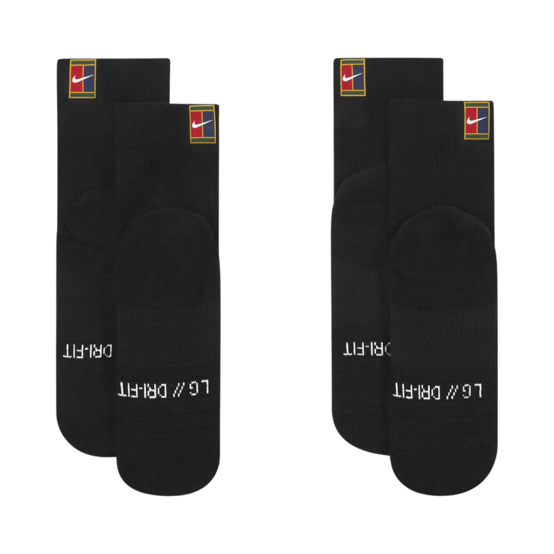 나이키 코트 멀티플라이어 맥스 테니스 앵클 삭스 블랙 (2개입/국내 정식 발매 제품)(Nike Court Multiplier Max Tennis Ankle Socks Black (2 Pack/Korean Ver.)) - 2