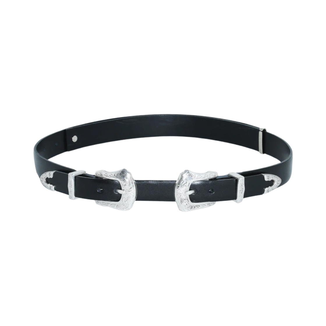 토가 아카이브스 더블 버클 벨트 블랙(Toga Archives Double Buckle Belt Black)