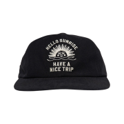 Hello Sunrise VTG Arch Logo Relaxed Fit Cap Black
