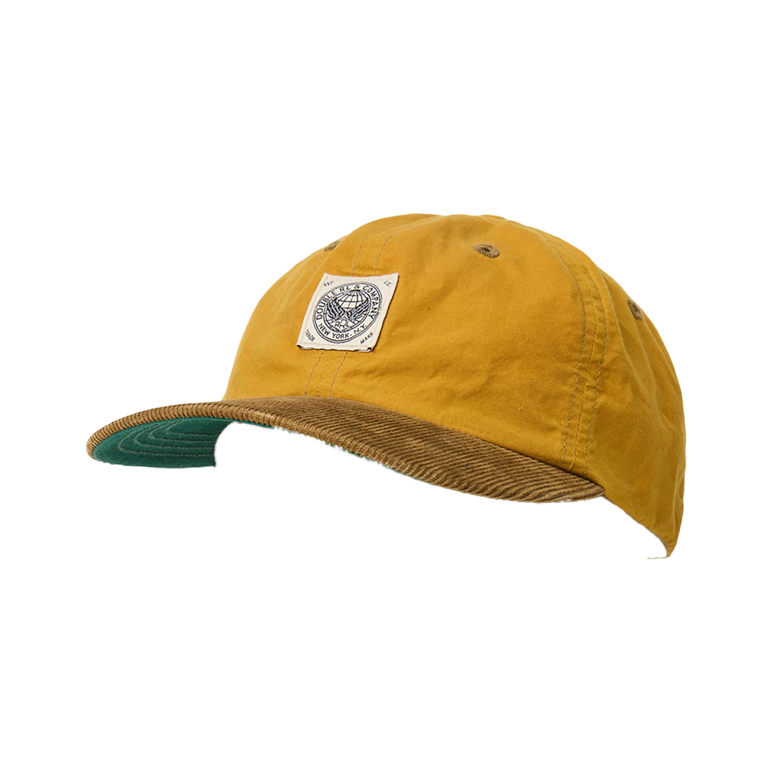 더블알엘 코듀로이 빌 오일클로스 볼 캡 앤티크 골드(Double RL Corduroy Bill Oilcloth Ball Cap Antique Gold)