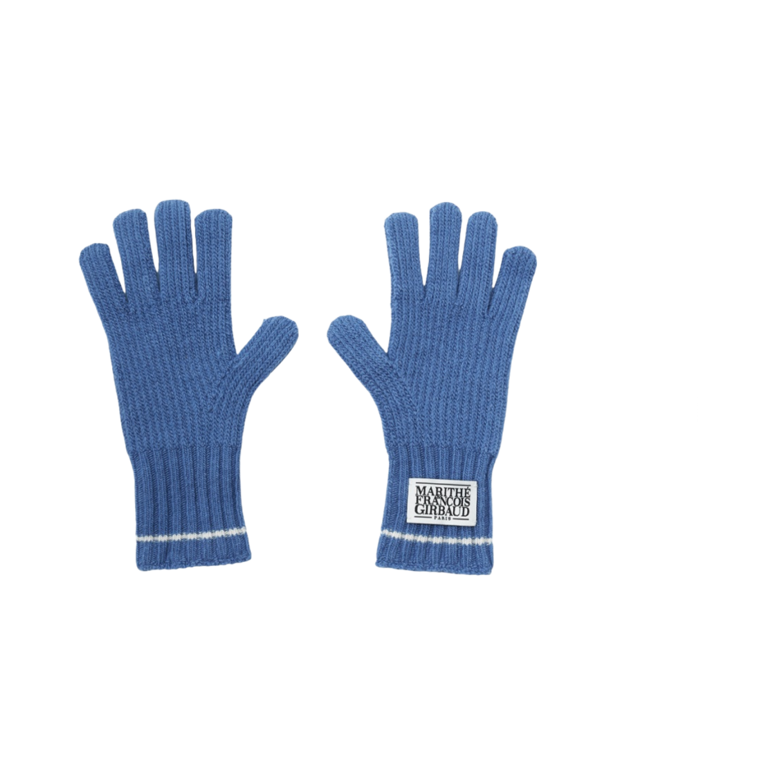 - Marithe Francois Girbaud Classic Logo Label Line Point Glove Blue