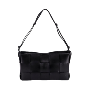 Bottega Veneta Cassette Pouch On Strap Black