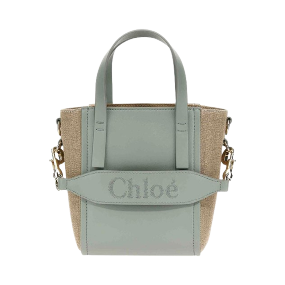 CHC23AS425L1638U Chloe Sense Small Tote Bag Bay Green
