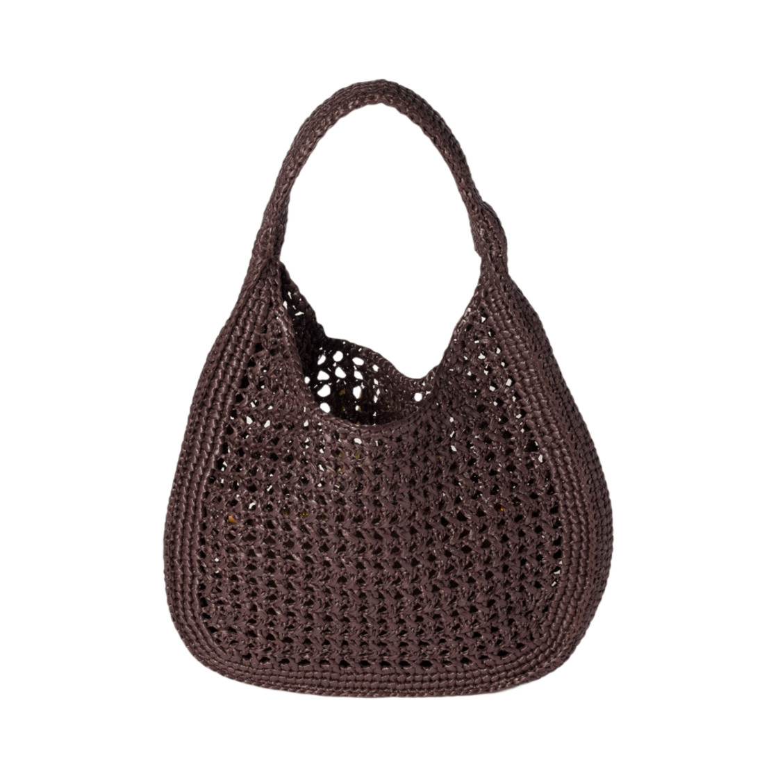 미우 미우 라피아 이펙트 우븐 호보백 코코아 브라운 내츄럴(Miu Miu Raffia Effect Woven Hobo Bag Cocoa Brown Natural) - 2