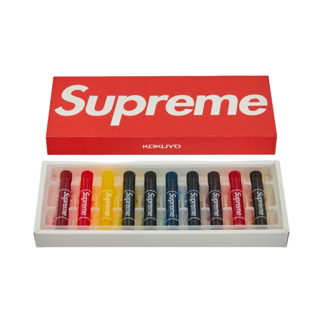 - Supreme x Kokuyo Translucent Crayons Multicolor (Pack Of 10)