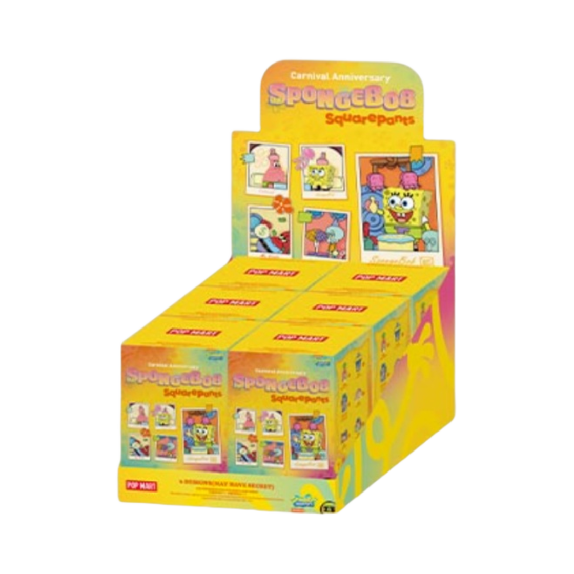 팝마트 네모바지 스폰지밥 카니발 애니버서리 시리즈 미개봉 랜덤박스 (6개입)(Pop Mart Spongebob Square Pants Carnival Anniversary Series Sealed Case (6 Blind Boxes)) - 1