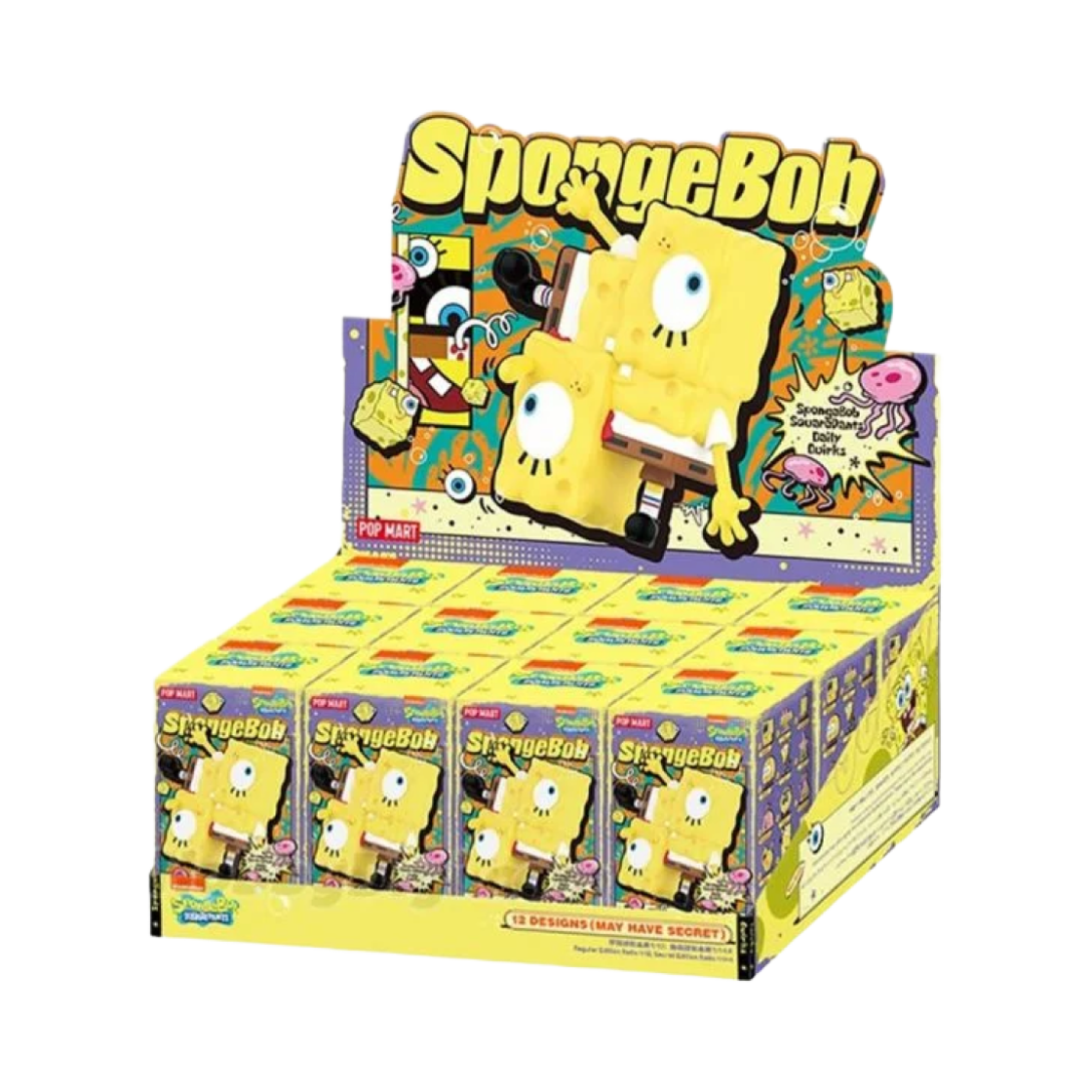 팝마트 네모바지 스폰지밥 우당탕탕 일상 시리즈 미개봉 랜덤박스 (12개입)(Pop Mart Spongebob Thump Thump Daily Life Series Sealed Case (12 Blind Boxes)) - 1