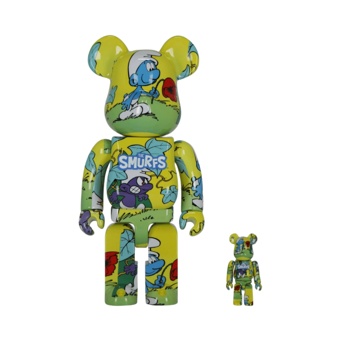 베어브릭 더 스머프 더 퍼플 스머프 100% & 400% 세트(Bearbrick The Smurfs The Purple Smurfs 100% & 400% Set) - 1
