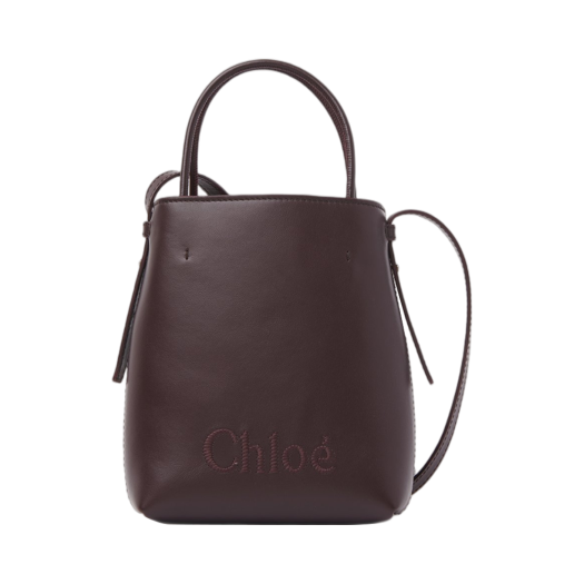 Chloe Sense Micro Tote Bag Deep Violine