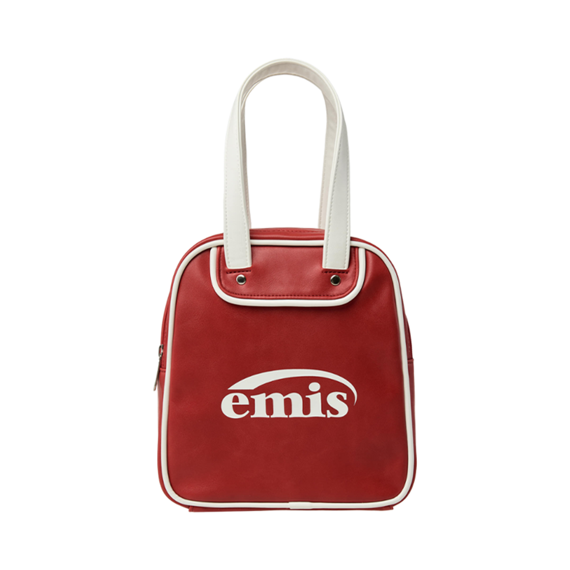 이미스 빈티지 스퀘어 볼링백 레드 | Emis | KREAM