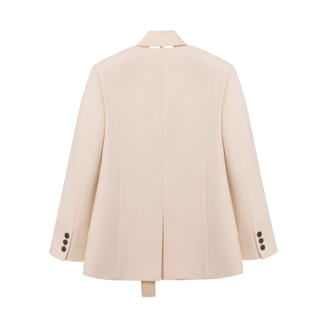 (W) 루에브르 칼라리스 레이어드 자켓 버터 크림((W) Loeuvre Collarless Layered Jacket Butter Cream) - 2