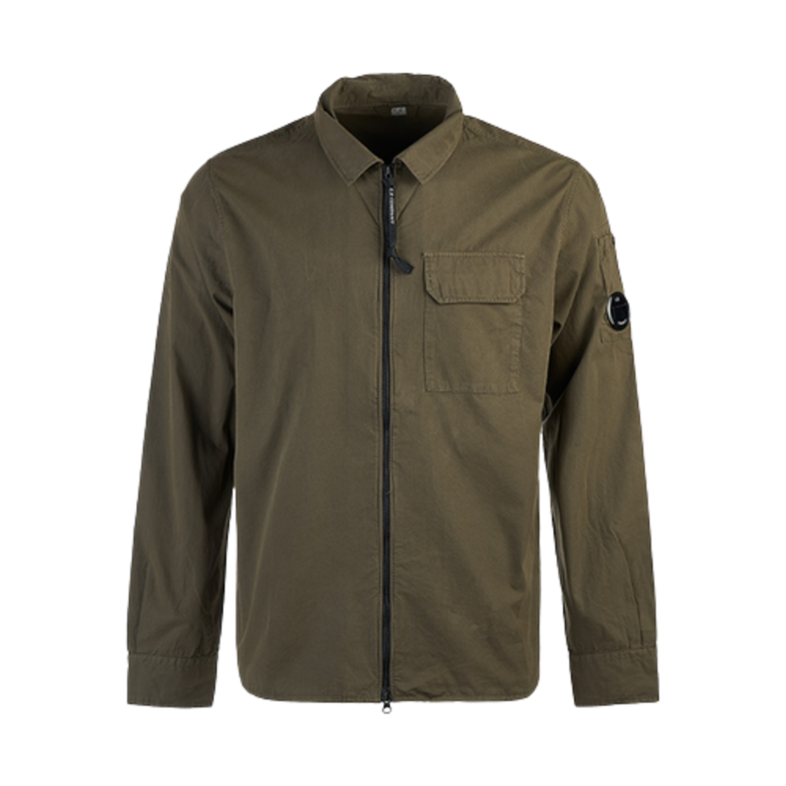 C.P. 컴퍼니 렌즈 와펜 지퍼 자켓 아이비 그린 - 24SS(C.P. Company Lens Wappen Zipped Jacket Ivy Green - 24SS) - 1