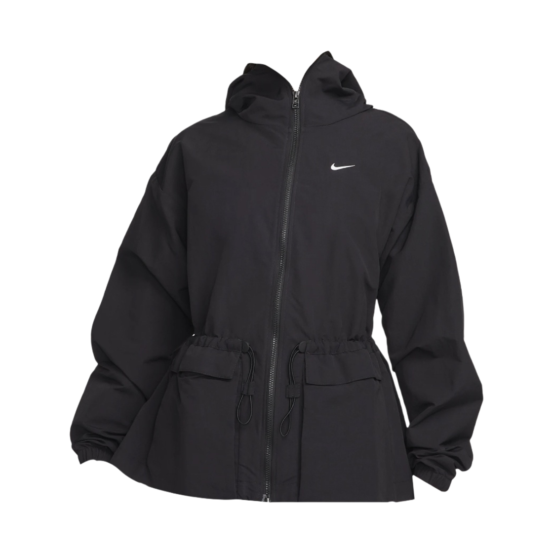FN3670-010 (W) Nike NSW Everything Woven Oversized Hooded Jacket Black - Asia