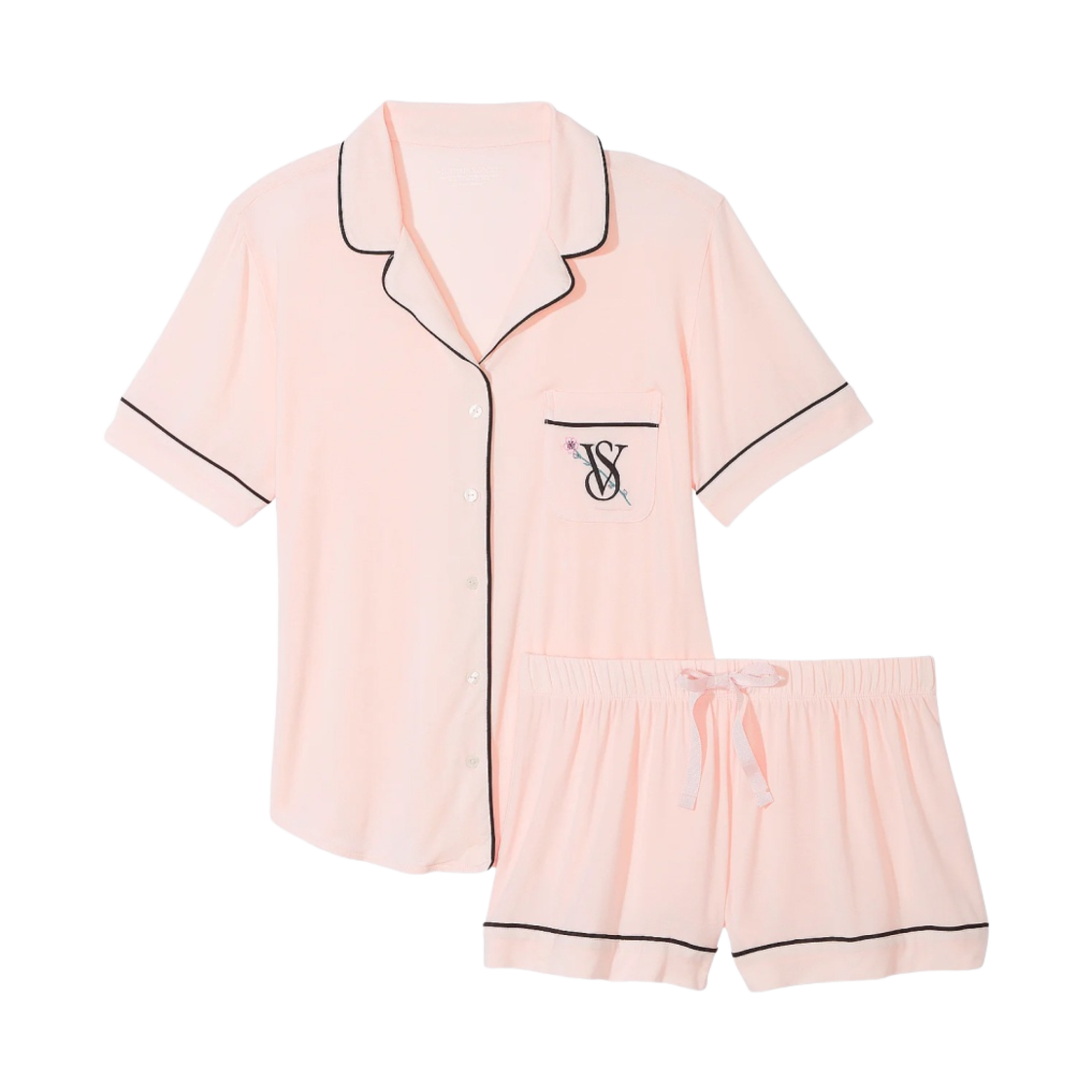 (W) 빅토리아 시크릿 모달 숏 파자마 세트 퓨어리스트 핑크((W) Victoria's Secret Modal Short Pajama Set Purest Pink)
