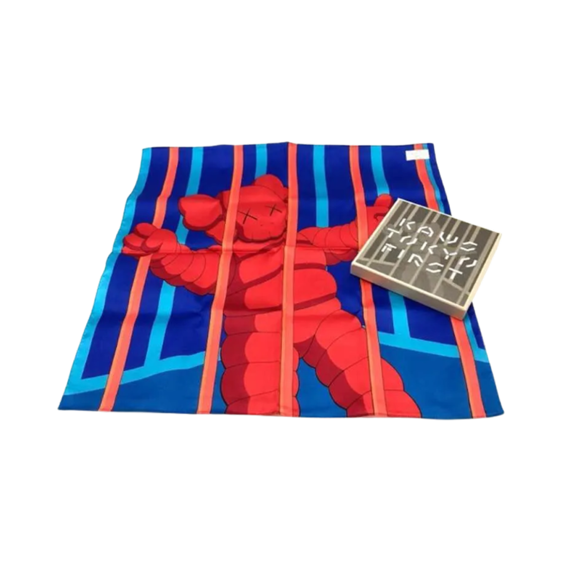 - Kaws Tokyo First No Exit Handkerchief Red