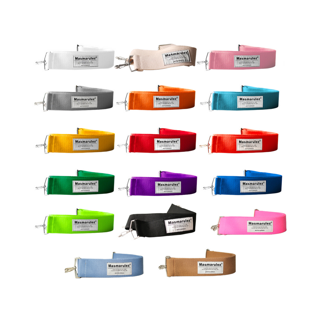 MASMA17STRAP MASMARULEZ 17 Colors Wide Shoulder Straps