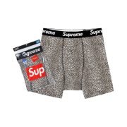 Supreme Hanes Boxer Briefs Leopard (2 Pack)