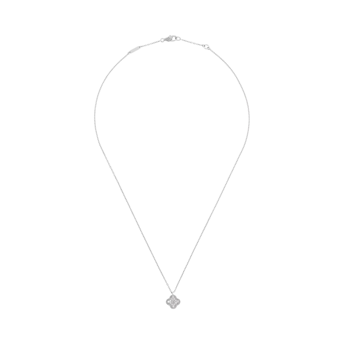 (W) 반 클리프 & 아펠 스위트 알함브라 펜던트 화이트 골드 다이아몬드((W) Van Cleef & Arpels Sweet Alhambra Pendant White Gold Diamond)