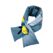 Kapital Denim Reconstruction Coneybowy Embroidery Kesa Muffler Indigo